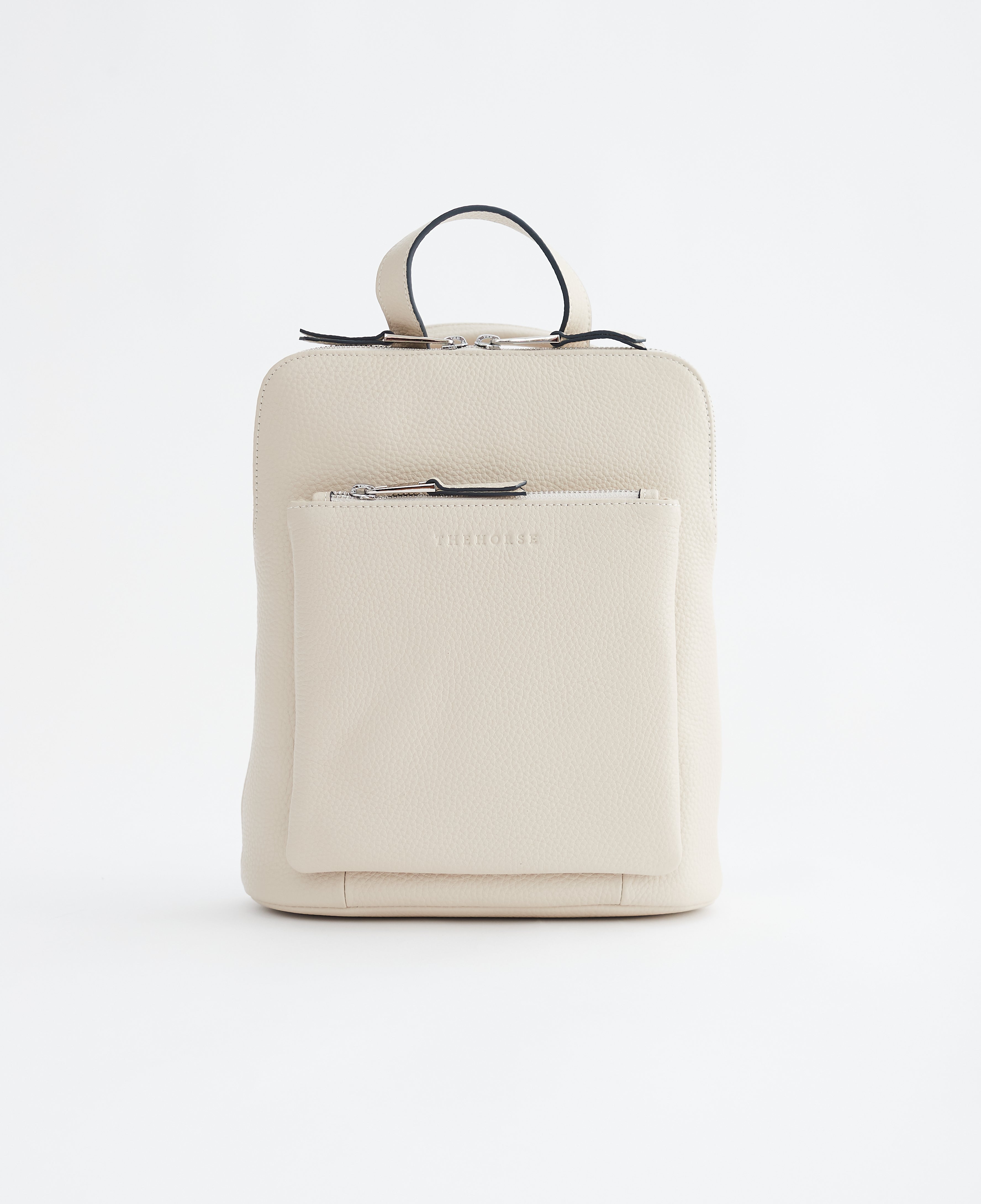 Mini white clearance leather backpack