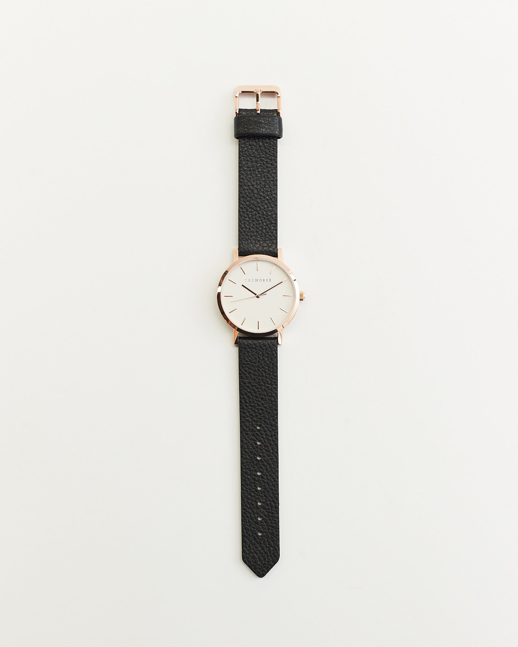 The Mini Original Watch: Rose Gold Case / White Dial / Black