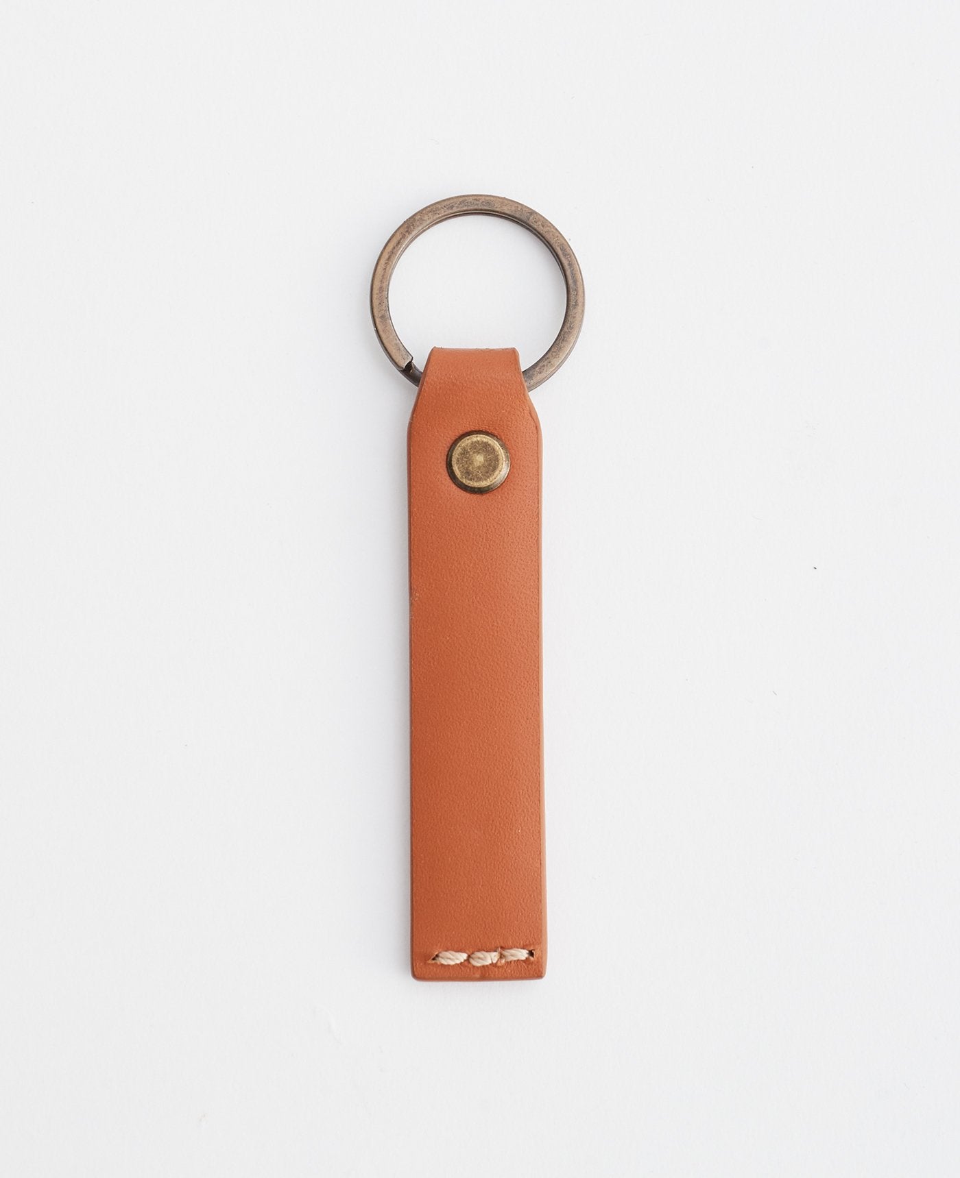 Gaston cross grain leather key ring – Le Tanneur