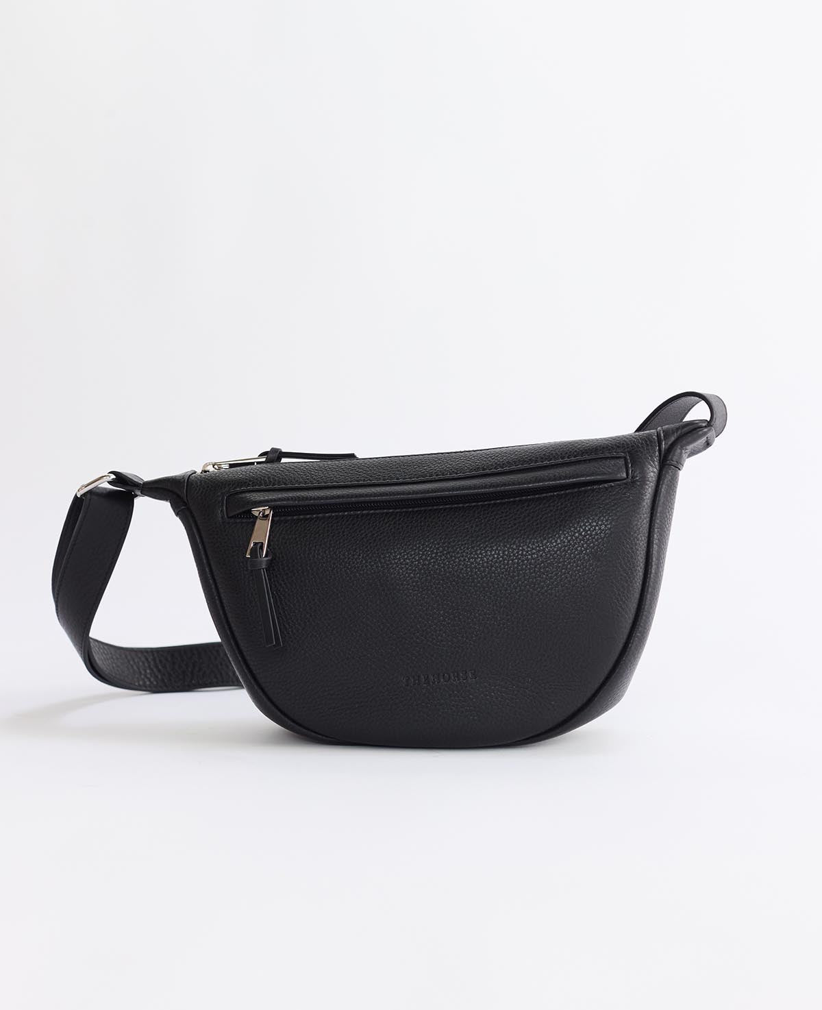 The Leather Sporty Crossbody Bag in Black | The Horse