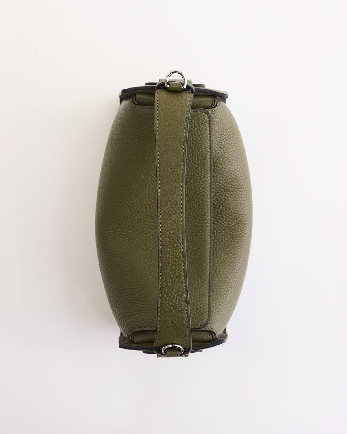 Clementine Bag: Olive Pebbled Leather