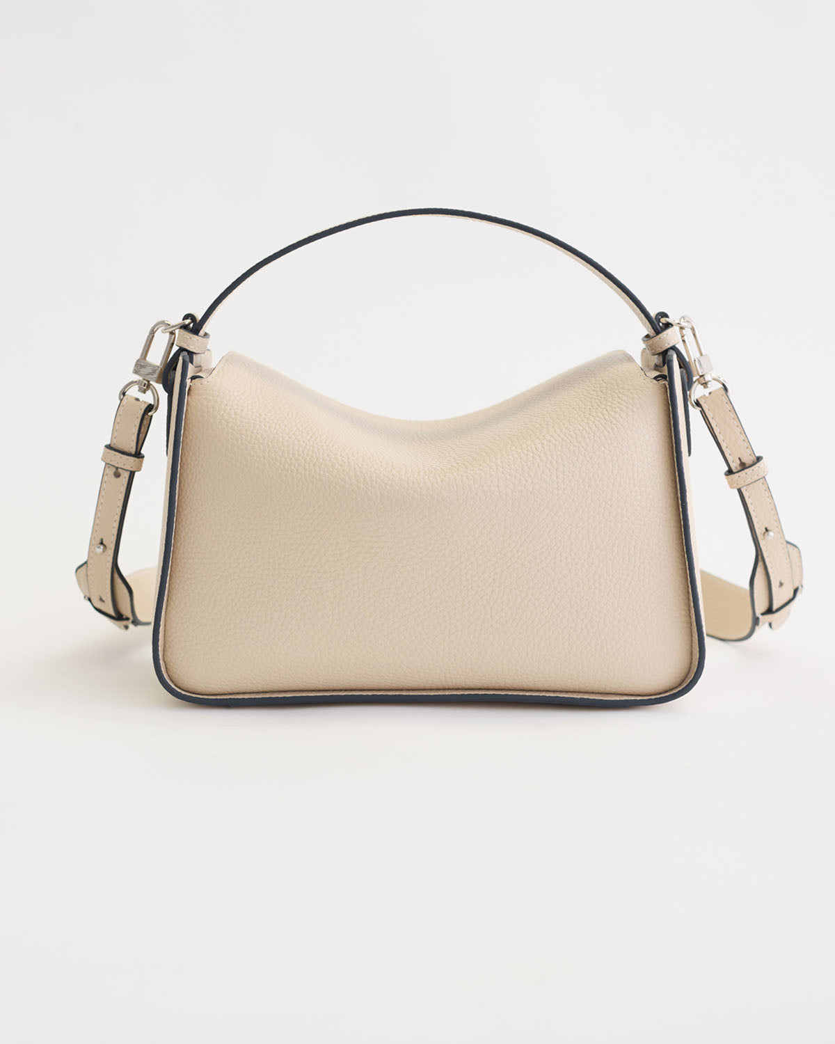 Clementine Bag: Oat Pebbled Leather