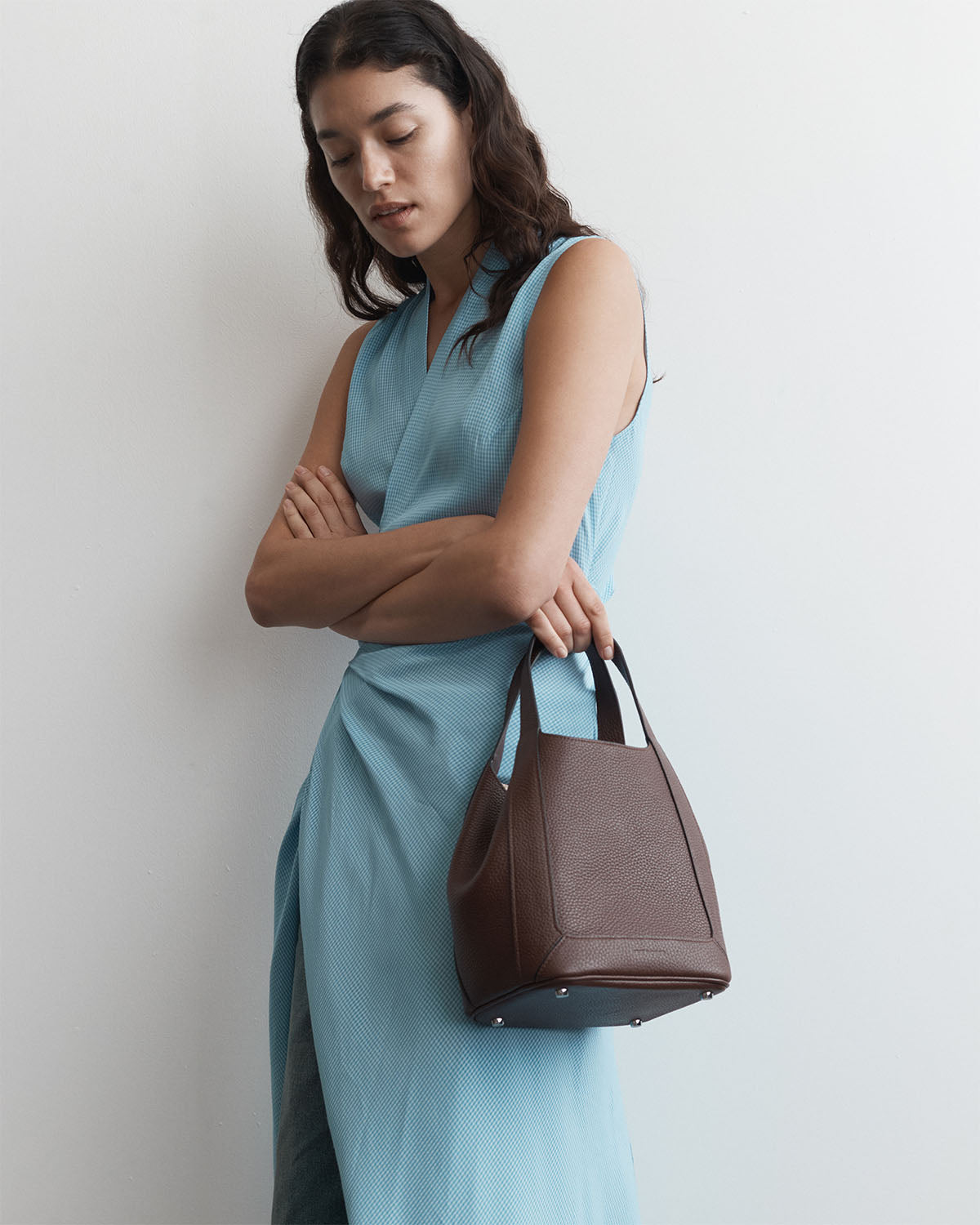 Alexie Tote: Coffee Pebbled Leather