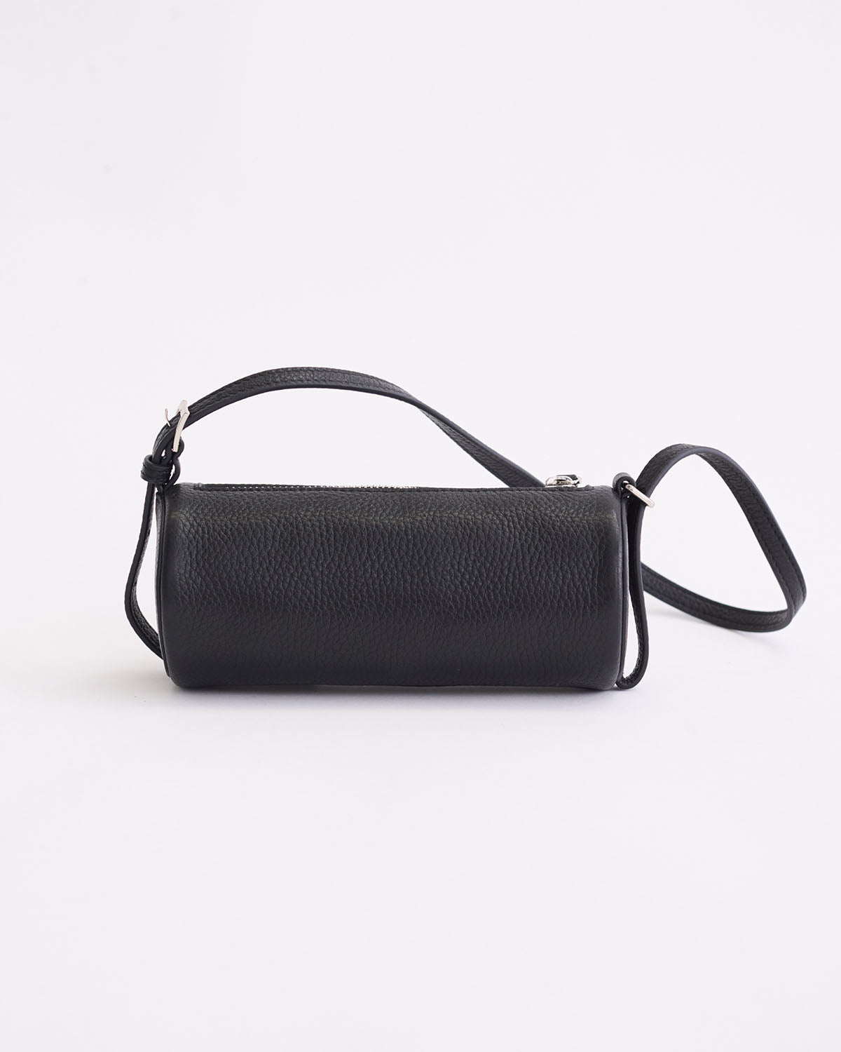 Romy Bag: Black Pebbled Leather