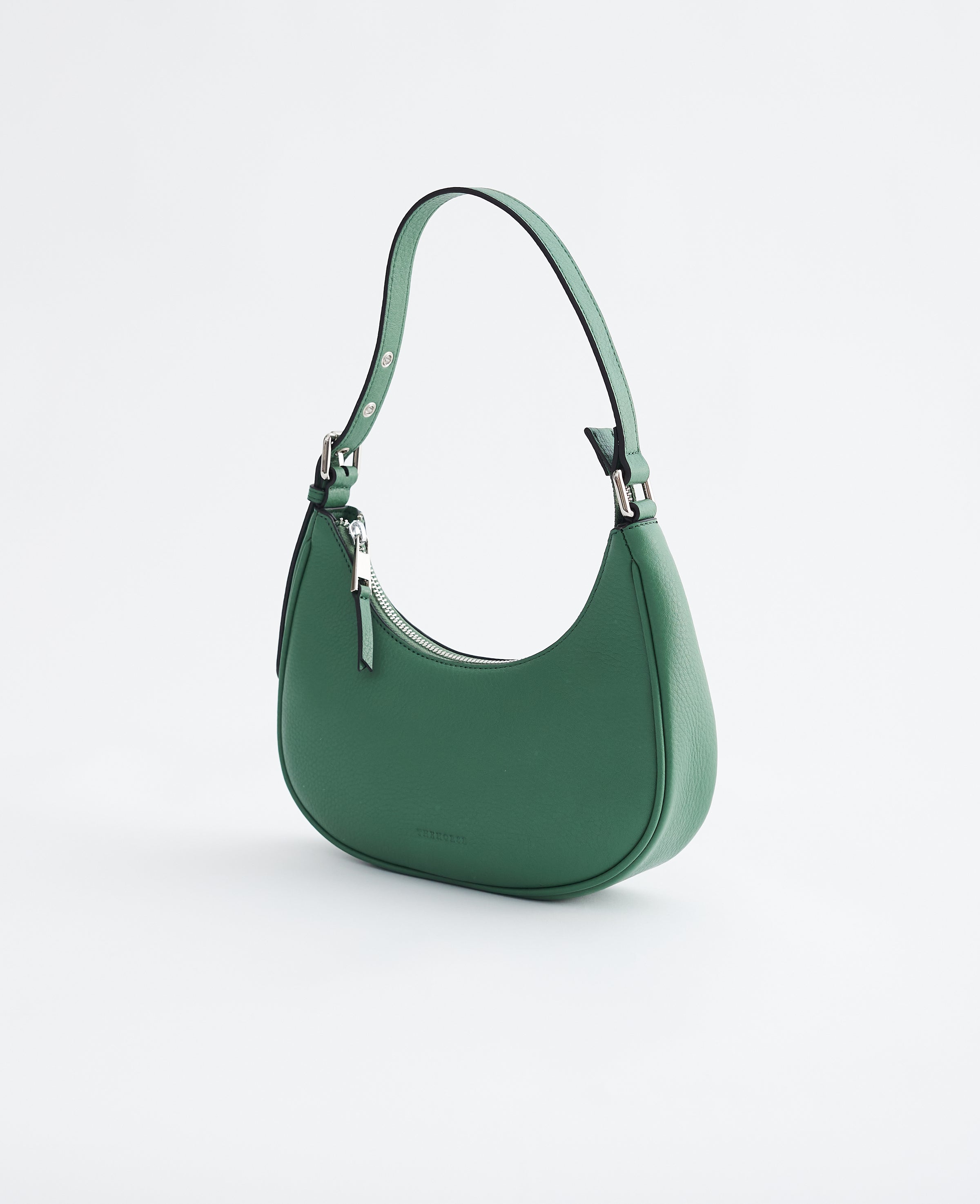 Green leather sale hobo bag