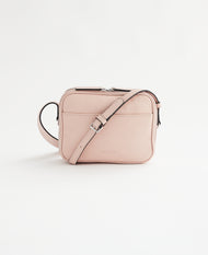 Dylan Leather Double Zip Cross Body Bag in Pink | The Horse